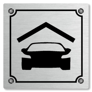 Garage, 100x100mm, stříbrná, Kansas